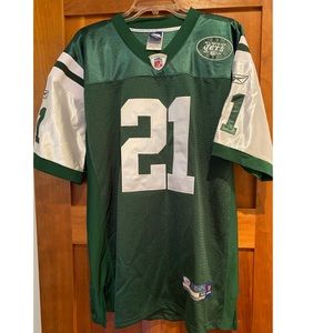 Reebok Tomlinson Jets Stitched Jersey, Mens Size 48